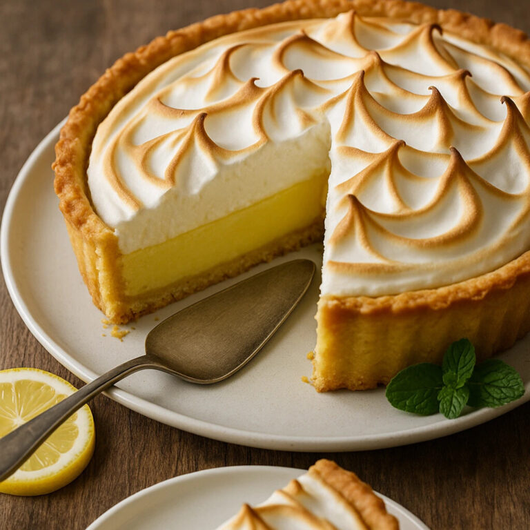 Torta de Limão Cremosa com Suspiro