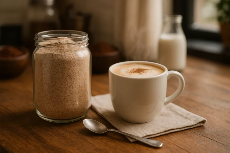 Cappuccino Caseiro em Ambiente Rústico
