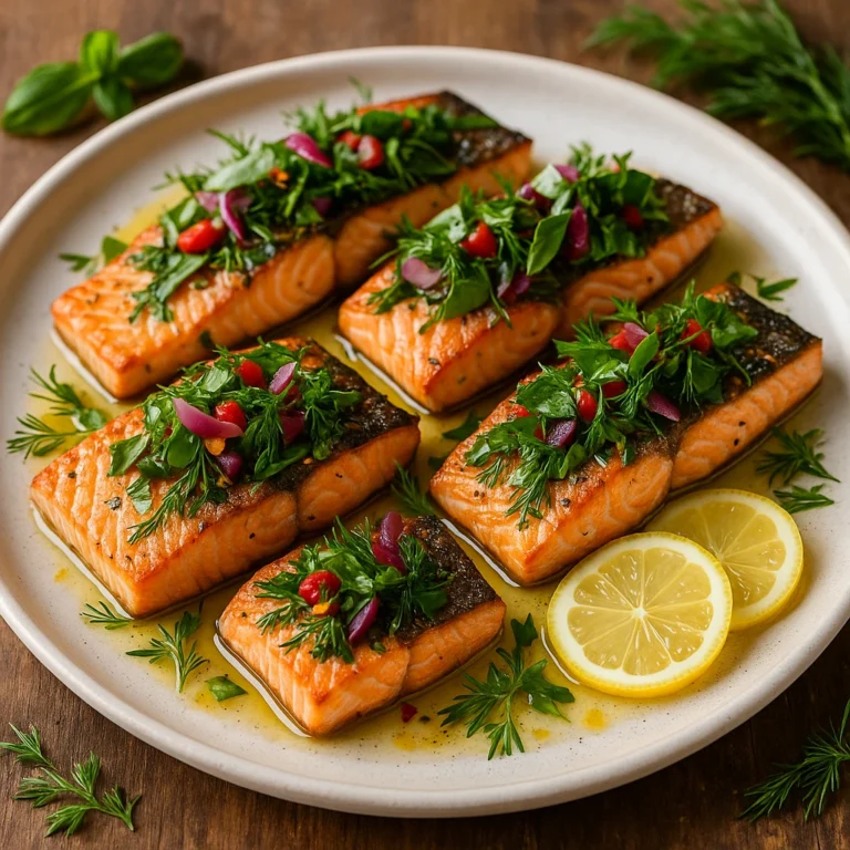 Salmão com Ervas Frescas e Limão-Siciliano