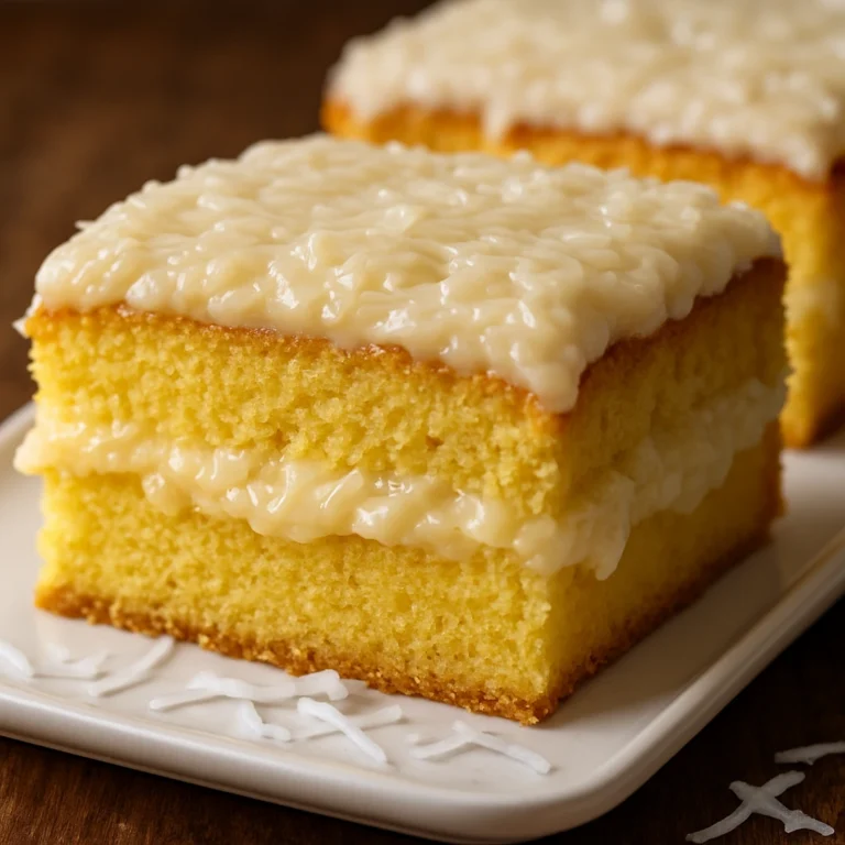 Bolo de Fubá com Cocada Cremosa