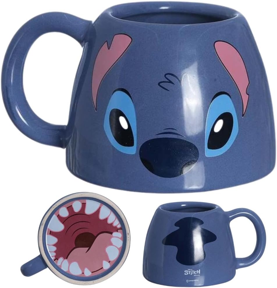 Caneca Stitch: fofura garantida no seu café!