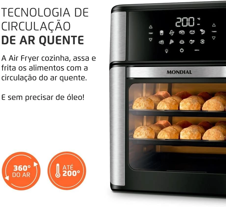 Review Completo da Air Fryer Forno Oven Mondial 12L AFON-12L-BI — Vale a Pena Ter na Sua Cozinha?