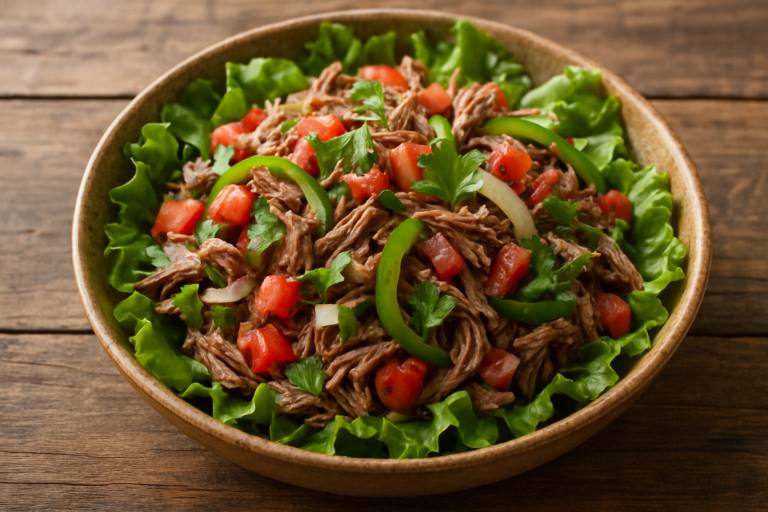 Salada de Carne Desfiada: leve, saborosa e prática