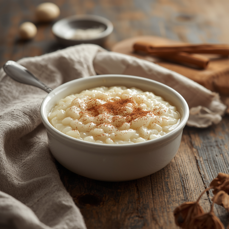 Arroz de Leite Cremoso com Toque de Baunilha