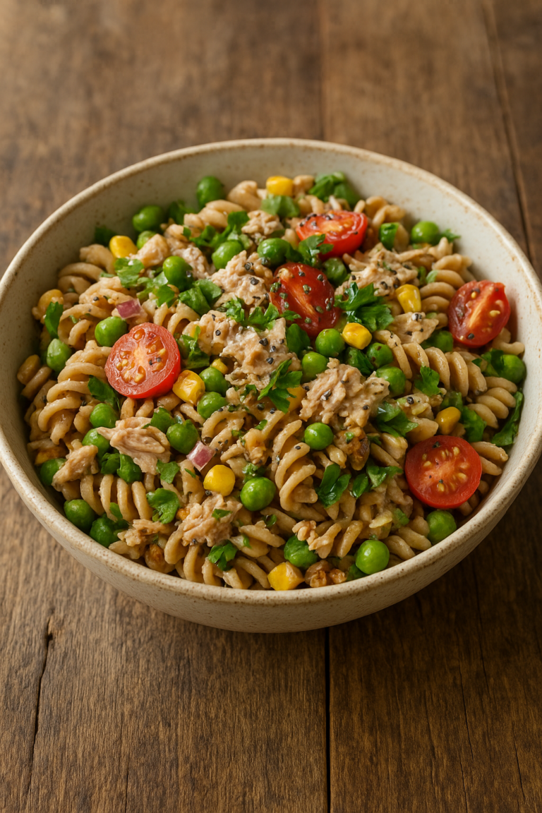 Salada de Macarrão Integral: leve, nutritiva e cheia de sabor