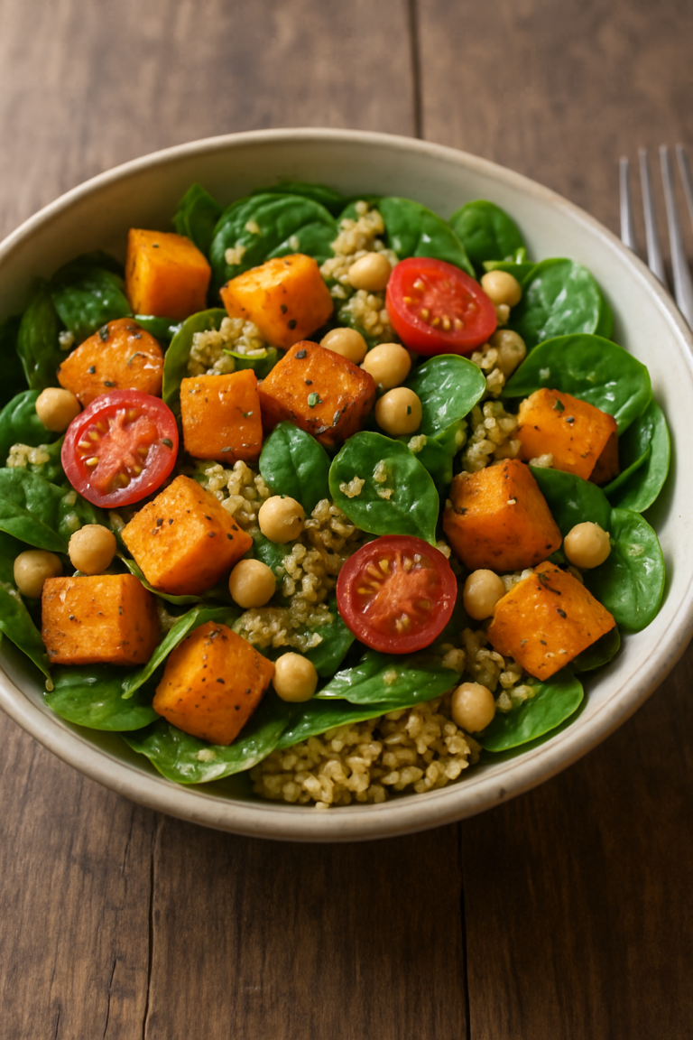 Salada de Batata-Doce com Grão-de-Bico: leve, nutritiva e saborosa