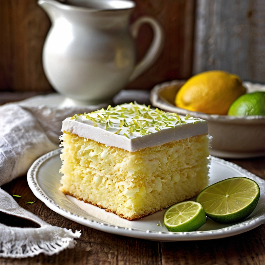 Bolo Gelado de Refrigerante: Doce Refrescante e Macio com Sabor de Limão